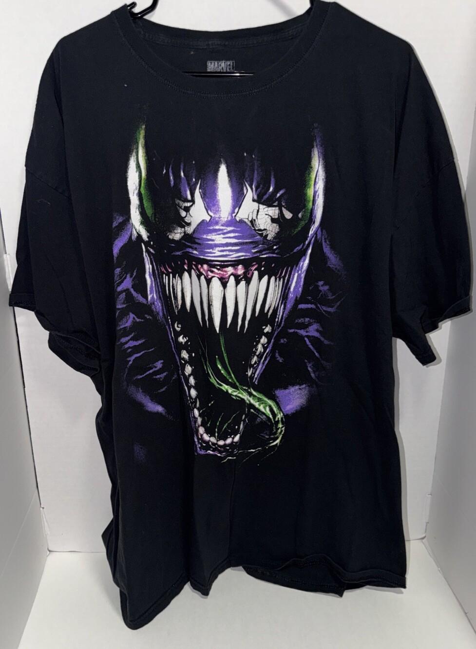 Venom Marvel Comics Purple Black Size 3XL Men's T-Shirt